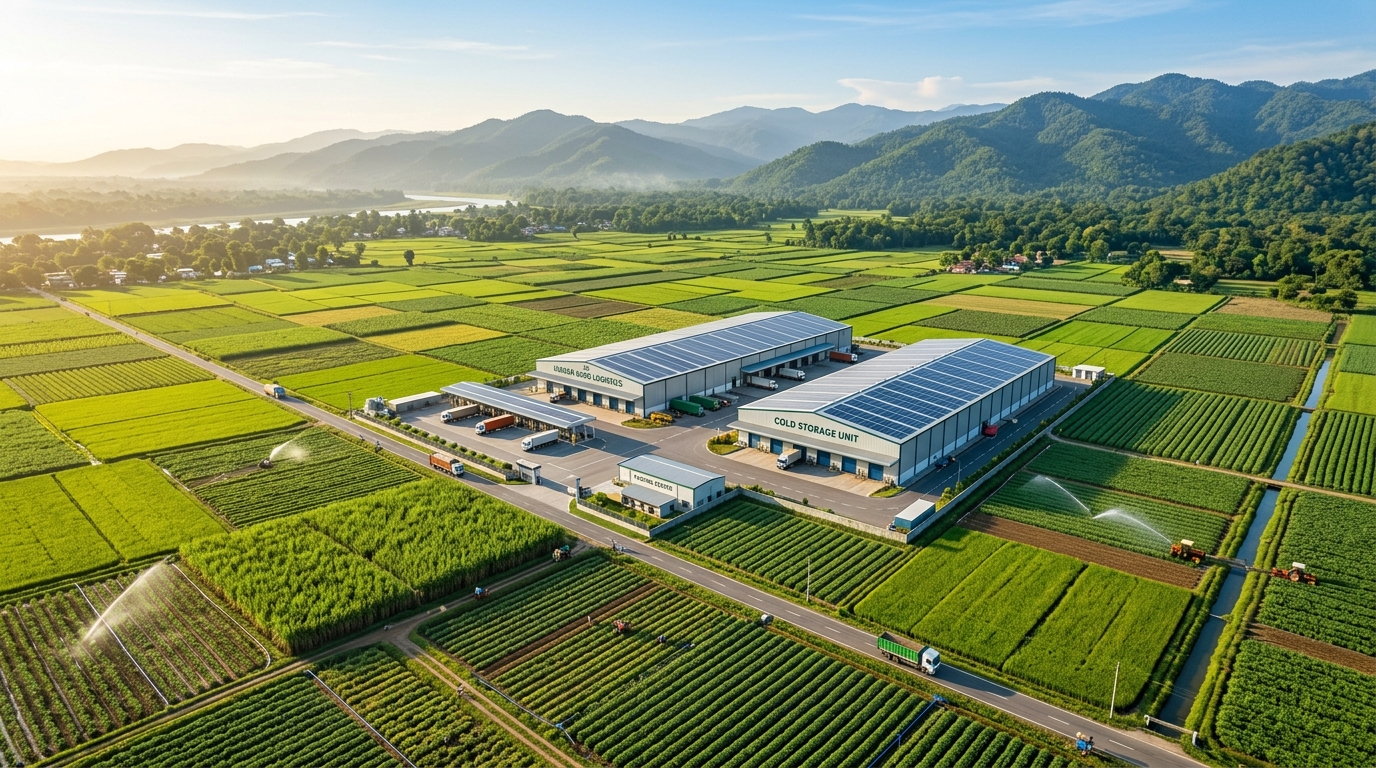 Agribusiness cluster and cold storage facility